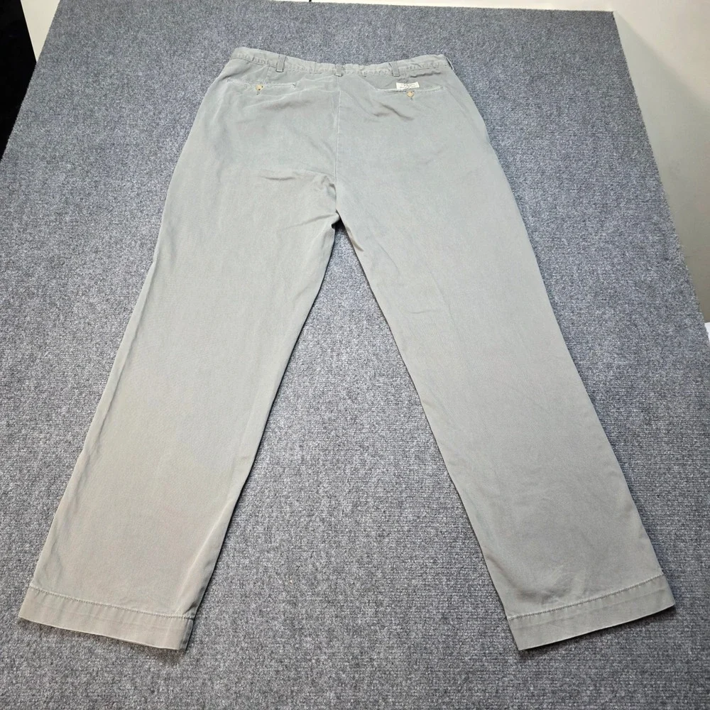 Polo Ralph Lauren Classic Chino Pants Mens 36x32 Grey Cotton Straight‎ Leg Twill